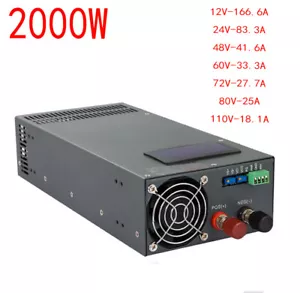 2000W switching power supply 24V 36V 48V 60V 80V 110V voltage regulator display - Picture 1 of 8
