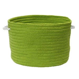 Colonial Mills Colorful Braided Toy Basket 12"x12"x8", Peridot - C071A012X008 - Picture 1 of 1