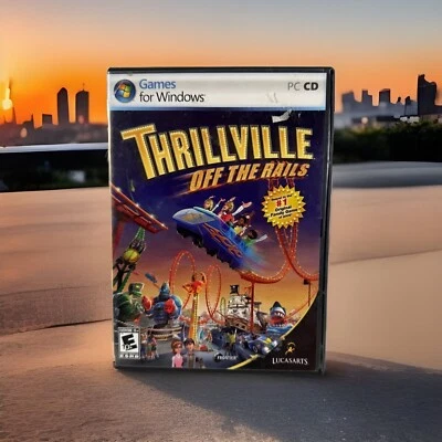 Thrillville ~ Off the Rails PC CD Lucasarts 2006 CIB - Image 1 of 4