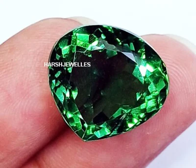 Piedra preciosa suelta única certificada amatista verde natural de 10 a 12 quilates H448 Foto 1 de 4