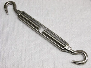 Gancho y gancho de tensor de acero inoxidable M6 (tornillo de aparejo de cuerda de alambre 6 mm) - Imagen 1 de 2