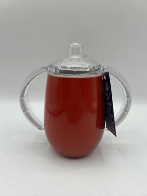 Taza aislante True North de 8 oz con tapa deportiva roja para bebés, niños pequeños o ancianos  Foto 1 de 4