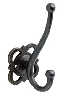 4-2/3" Quatrefoil Coat and Hat Hook - Picture 1 of 1