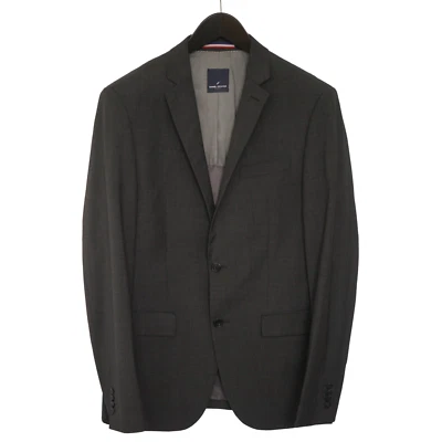 Men Daniel Hechter Paris Blazer Grey Wool Formal Size 98 44L EU48 UK/US38 QEA965 - Image 1 of 4