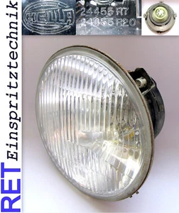 Scheinwerfer Scheinwerfereinsatz HELLA 24455R7 BMW E 28 E23 original - Bild 1 von 3