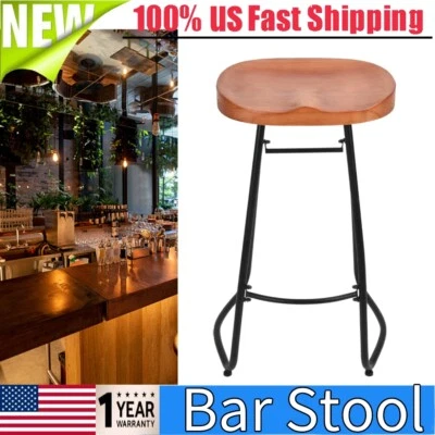 2x Taburete de Hierro Forjado Retro Sin Respaldo Silla de Bar Hogar Cocina Restaurantes Pubs EE. UU. Foto 1 de 4