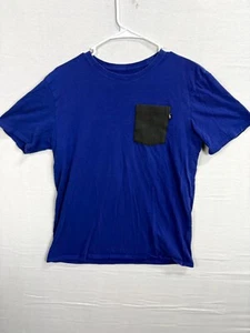 The Nike Tee Shirt Youth M Blue Short Sleeve Knit Pocket Athletic Cut Crew Neck - Picture 1 of 6