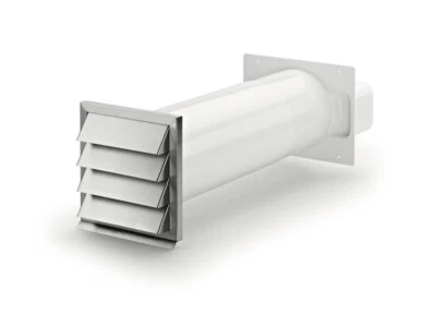 Mauerkasten KLIMA-E flow 150 mit Edelstahl-Außenjalousie mit Rückstauklappe /... - Bild 1 von 2