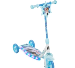 Disney Frozen Electro-Light Girls 3-Wheel Scooter Blue/White/Purple. - Picture 1 of 3