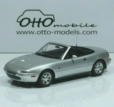 Mazda MX-5 Anno 1990 Silverstone- Argento OT321 1:18 OttO mobile - Immagine 1 di 4