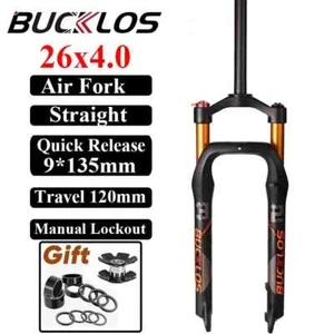 26inch 4.0'' Tire MTB Snow Fat Bike Air Suspension Fork Thru Axle 9*135mm QR - Picture 1 of 20