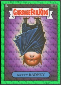 TL1024 2022 Topps Chrome Garbage Pail Kids Green Wave REF Batty Barney 060/299 - Picture 1 of 2