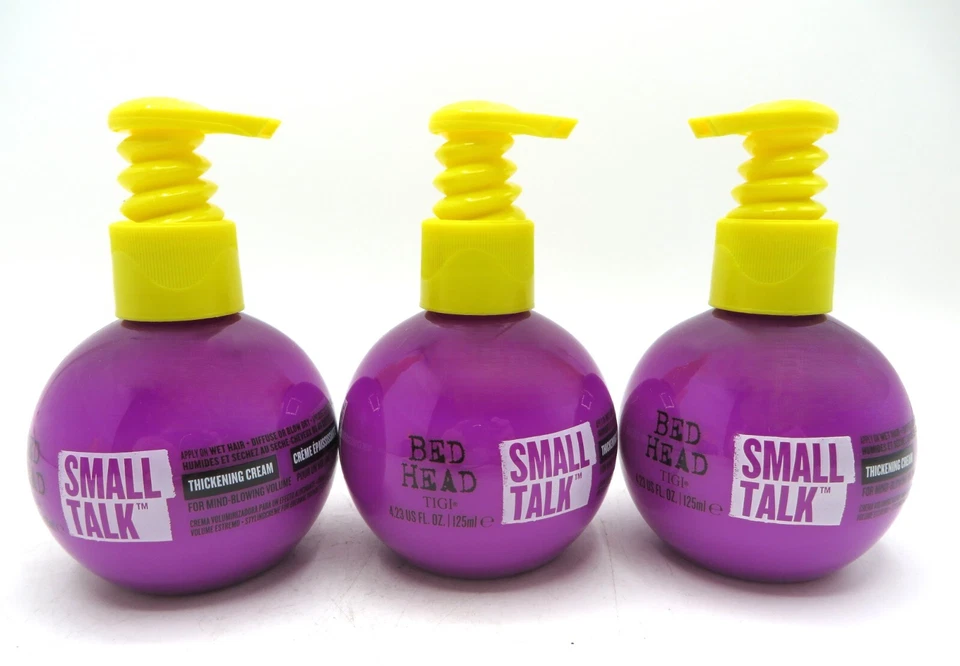 TIGI BED HEAD SMALL TALK CREMA ESPESANTE 4,23 OZ (Lote de 3) ¡MINI! Foto 1 de 2