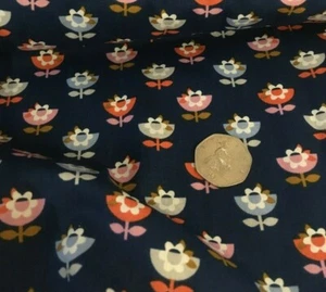 Dashwood Studio 'Amelie' Flowers on Navy - Picture 1 of 2