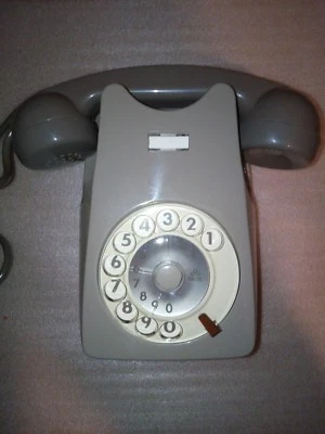 Telefono sip vintage anni 60 70 80 bigrigio da muro italtel siemens funzionante - Immagine 1 di 4