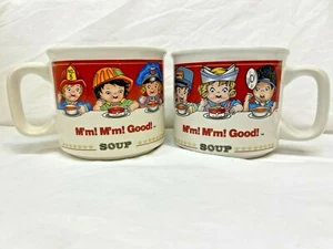 Campbell Suppentassen 2 Stück-14oz Campbells Kids 1997 Top Zustand (F34) - Bild 1 von 7