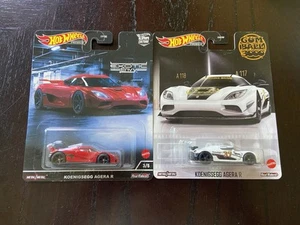 Hot Wheels Premium Car Culture Exotic Envy Koenigsegg Agera R Lot of 2 Gum Ball - Picture 1 of 8