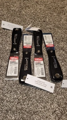 Cuchillo de masilla flexible Hyper Tough Flex de 1,5 pulgadas 4 piezas Foto 1 de 4