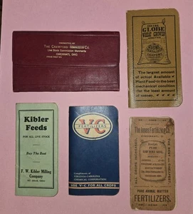 Vintage Agriculture Fertilizer Live-Stock Feeds Pocket Memo Books. 1917-1940s - Picture 1 of 24