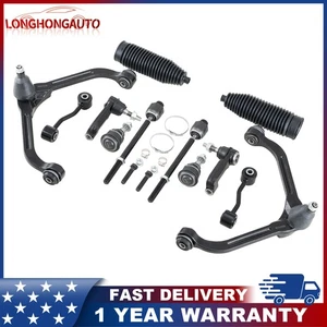 12Pcs Front Control Arm & Ball Joint Sway Bar Tie Rod End For 02-04 Jeep Liberty - Picture 1 of 14
