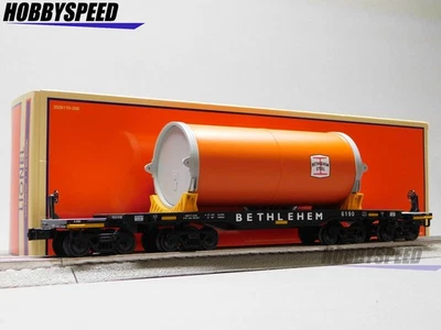 LIONEL BETHLEHEM STEEL HEAVY DUTY FLATCAR #6190 O GAUGE train car 2526190 NEW - Image 1 of 4