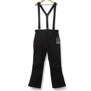Hotian Ski Trousers Size Large Unisex Pants Black Winter Salopettes - Preloved - Picture 1 of 24