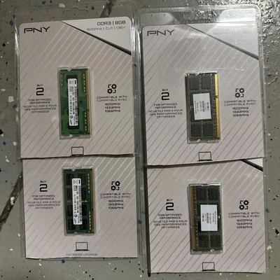 PNY 8GB DDR3 PC3-12800 1600MHz Laptop RAM Memory 64D0JKHNK - Image 1 of 2