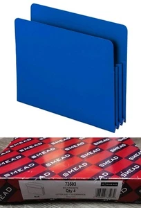 Smead 73503 Poly File Pocket, Espansione 3-1/2 Pollici, Tab Taglio Dritto, Blu 4/Box - Foto 1 di 3