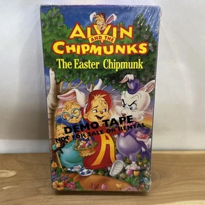 Alvin & The Chipmunks: The Easter Chipmunk (VHS, 1996) - RARE DEMO Unopened VHS - Foto 1 di 8
