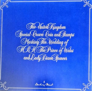 1981 Charles & Diana Royal Wedding First Day Crown Coin Cover - Bild 1 von 7