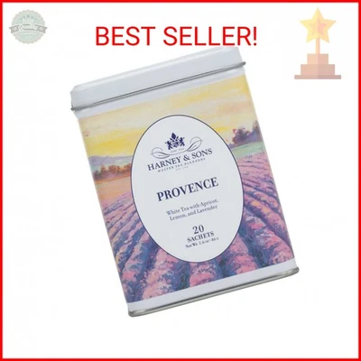 Harney & Sons Provence Tea, White Tea with Flavors of Apricot, Lemon and Lavende - Image 1 of 2