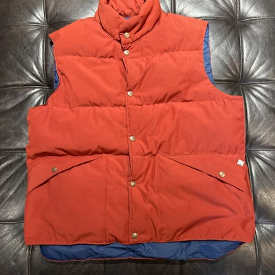 Vintage 80s PENFIELD goose down puffer vest Ski Jacket Red XL USA Made Coat - Image 1 of 4