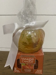 Yankee Candle Autumn Leaves Teelichter 12er Box Herbstduft Set NEU mit Halter  - Bild 1 von 5