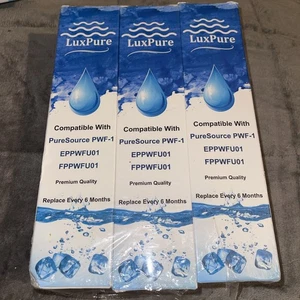 PACK de 3 filtros de agua LuxPure de repuesto para Puresource PWF-1 EPPWFU01, FPPWFU01 - Imagen 1 de 3