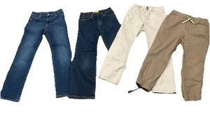 Boys Size 10 Jeans Denim Khaki Pants Lot Of 4 Old Navy Ben Sherman - Picture 1 of 10