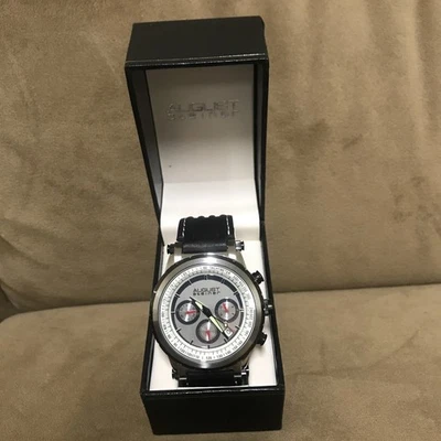 Новый - август Steiner мужской хронограф из нержавеющей стали часы - Изображение 1 из 4