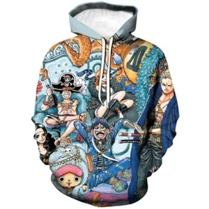 Trafalgar Law Hoodie Pullover Anime Cosplay Costume Long Sleeve Jacket Unisex - Picture 1 of 3