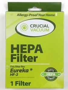 HEPA Filter for Eureka HF-2 Crucial vacuum 99.97% HEPA Filteration - Picture 1 of 4