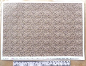 Papel Autoadhesivo Marrón Ladrillo Para O Gauge - Escala 1:48 - Hoja A4 - Imagen 1 de 6