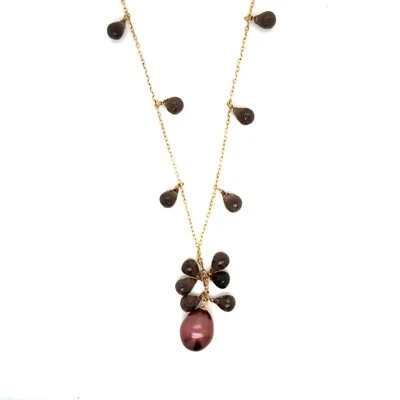 Collar Y Perla Oro 14k Foto 1 de 4