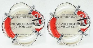 2 Bath Body Works LIFESAVER RING Duft tragbare Halter Einheit Visier Clip Lufterfrisch - Bild 1 von 2
