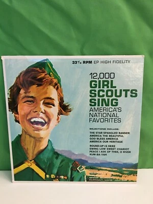 12,000 Girl Scouts Sing America's National Favorites, 1965,  33 1/3 RPM record   - Image 1 of 4