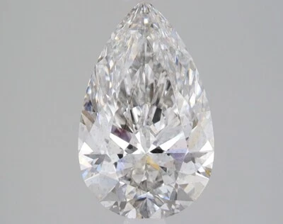 Lab Grown 2.01 Ct PEAR Cut IGI Certified CVD Diamond G Color SI1 WITH FREE SHIP. - Image 1 of 4