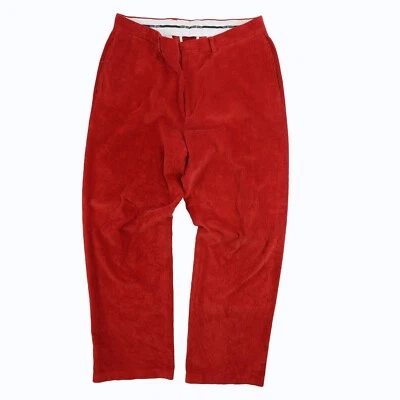 Tommy Hilfiger Pantalones Pana Talla 36 X 32 Rojo Foto 1 de 4