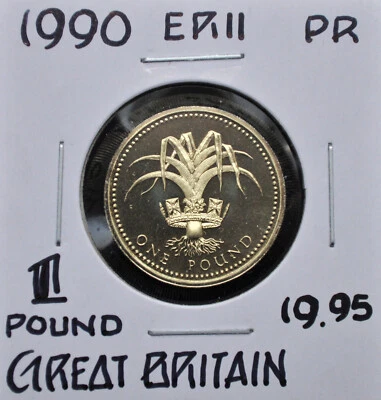 1990 United Kingdom Proof One Pound - Image 1 of 2