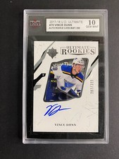 2017-18 UPPER DECK ULTIMATE ROOKIES AUTO VINCE DUNN 287/399 KSA 10 GEM MINT RC