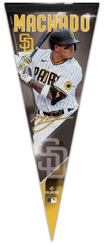 MANNY MACHADO San Diego Padres Signature Series Premium Felt Collector's PENNANT Cover