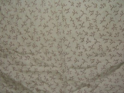 Lee Jofa, Oceana Linen, Embroidered Elk Horn Coral, BTY,  Color Lichen - Image 1 of 2