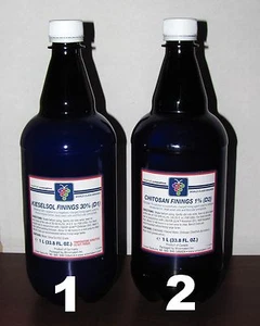DOUBLE WHAMMY SUPER KLEER K.C. 1L CHITOSAN + 1L KIESELSOL CRYSTAL CLEAR ALCOHOL! - Picture 1 of 10