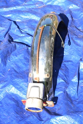 Harley-Davidson Sprint Enduro 1973 AMF SX350 OEM guardabarros trasero con soporte de luz trasera Foto 1 de 4